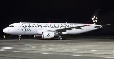 ITA Airways z pierwszym A320 w barwach Star Alliance