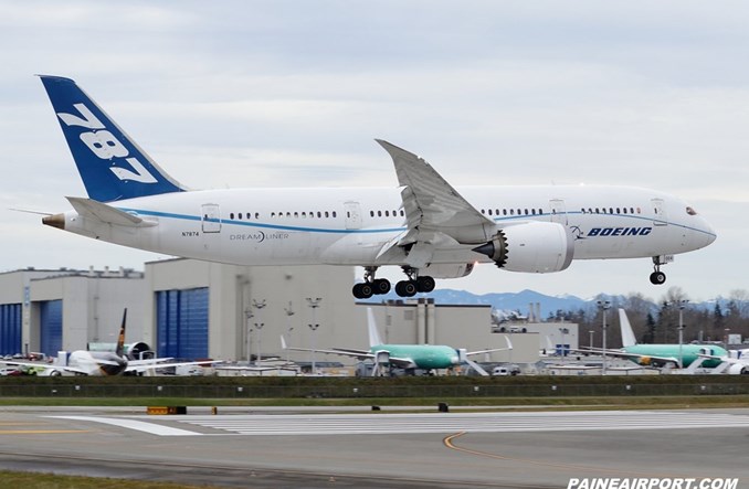 Boeing: Ostatni (testowy) B787-8 wycofany 