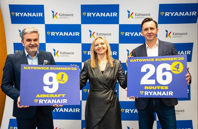 Katowice: Rekordowy letni rozkład lotów Ryanair
