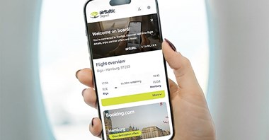 airBaltic wprowadza Skynet. Nowa era cyfrowych usług pokładowych dzięki Starlinkowi