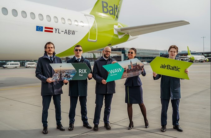 airBaltic powróciły do Warszawy z lotami do Rygi