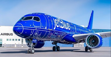 JetBlue przywraca malowanie Blueprint. Nowa odsłona na airbusie A220