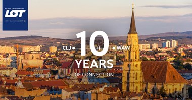 10-lecie połączenia PLL LOT do Klużu-Napoki