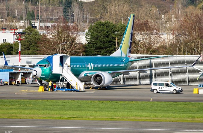 LOT. 737 MAX SP-LYI po pierwszym locie technicznym