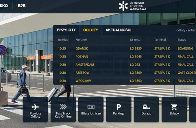 Nowa strona Lotniska Chopina