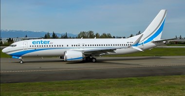 Enter. 737 MAX SP-EXM po pierwszych lotach technicznych