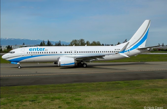 Enter. 737 MAX SP-EXM po pierwszych lotach technicznych