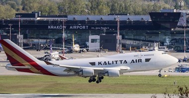 B747F Kalitta Air wylądował w Krakowie  