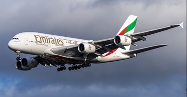 Emirates: Starlink na pokładzie pierwszego A380 na świecie