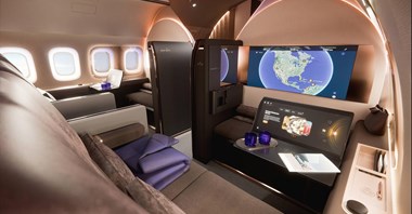 Lufthansa Technik i BMW Designworks pokazują koncepcję wąskokadłubowej kabiny VIP