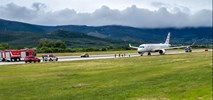 Split. Airbus A220 Croatia Airlines wyjechał z pasa po przerwanym starcie