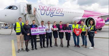 Rzeszów: Inauguracja lotów Wizz Air do Podgoricy