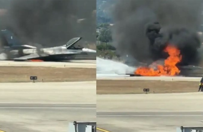 Grecki F-16 lądował awaryjnie na Zakintos. Lotnisko tymczasowo zamknięte