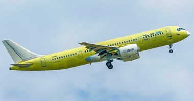 Pierwszy seryjny MC-21-310 z krajowym wyposażeniem wykonał lot techniczny