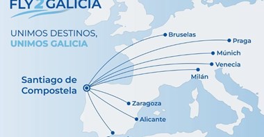 Fly2Galicia chce uruchomić bazę w Santiago. Osiem tras i bilety od 19 euro 