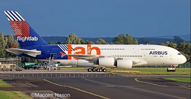Airbus A380 już w barwach Flight Lab. To on przetestuje silnik CFM Open Fan