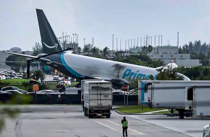 Boeing B767F 21 Air (Amazon Prime Air) wypadł z pasa w Miami