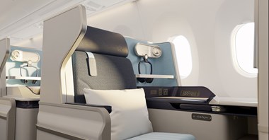 Edelweiss pokazał nową kabinę A350. Więcej miejsc premium i internet Starlink