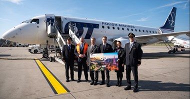 60 lat rejsów Polskich Linii Lotniczych LOT z Katowice Airport
