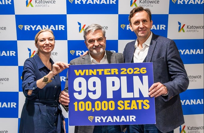 Katowice: Zimą 13 tras Ryanaira, w tym trzy nowe