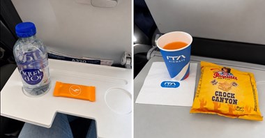 ITA Airways oferuje więcej niż Lufthansa. Różnice w poczęstunku na pokładzie 