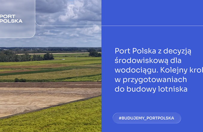 Port Polska z decyzją środowiskową dla wodociągu