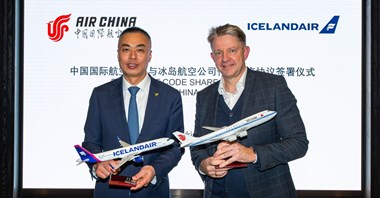 Icelandair i Air China nawiązały współpracę codeshare