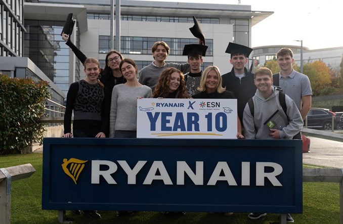Ryanair przedłuża współpracę z Erasmus Student Network 