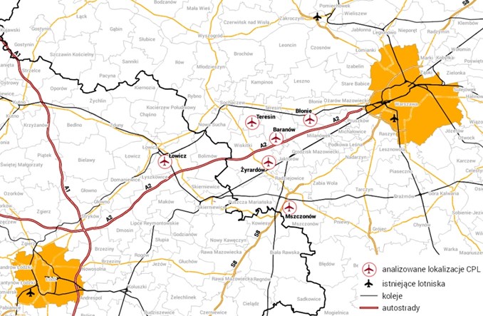Gdzie powinien powstać Centralny Port Lotniczy?