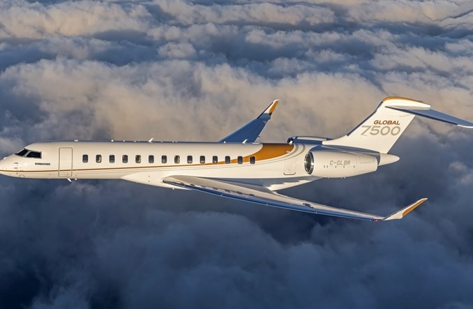 Bombardier Global 7500 z rekordem przelotu