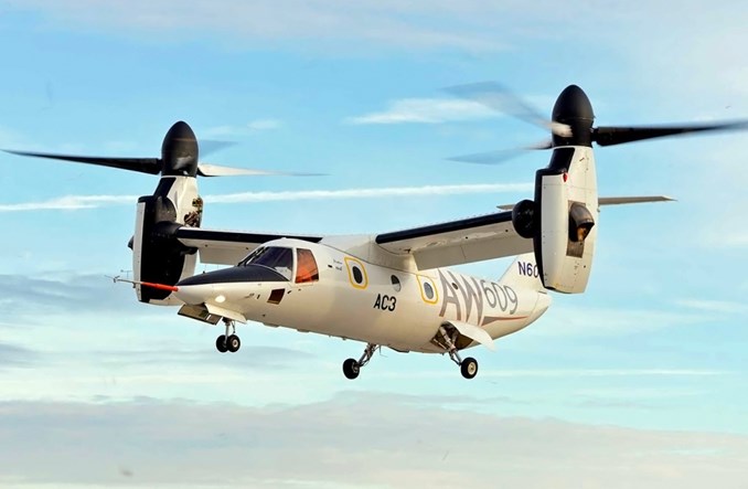 Leonardo: Rusza produkcja AW609. Dostawy od 2020 roku (ZDJĘCIA) Leonardo: Rusza produkcja AW609. Dostawy od 2020 roku (ZDJĘCIA)