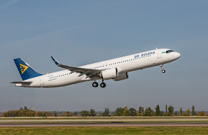 Piąty A321LR wzmocnił flotę Air Astana