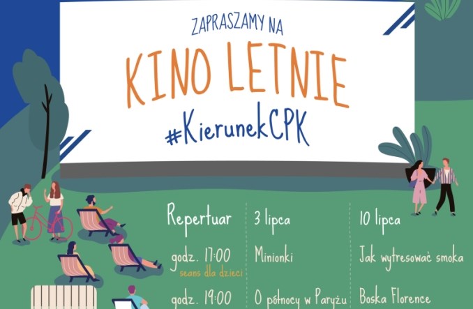 CPK uruchamia kino letnie dla mieszkańców Baranowa