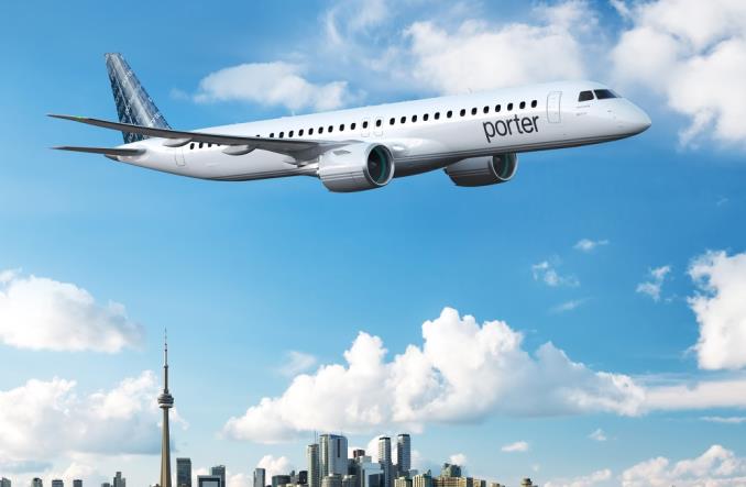 Porter Airlines planuje ekspansję i zamawia 30 embraerów E195-E2