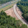 Widać postępy prac na linii kolejowej do lotniska Pyrzowice [zdjęcia]