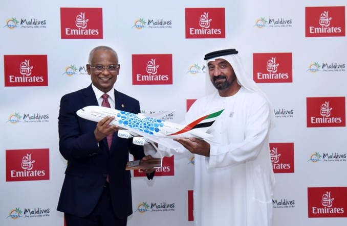 Emirates przedłużyły wieloletnią współpracę z Malediwami