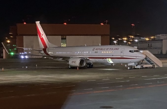 Ostatni z  zamówionych boeingów 737 przez MON już na Lotnisku Chopina