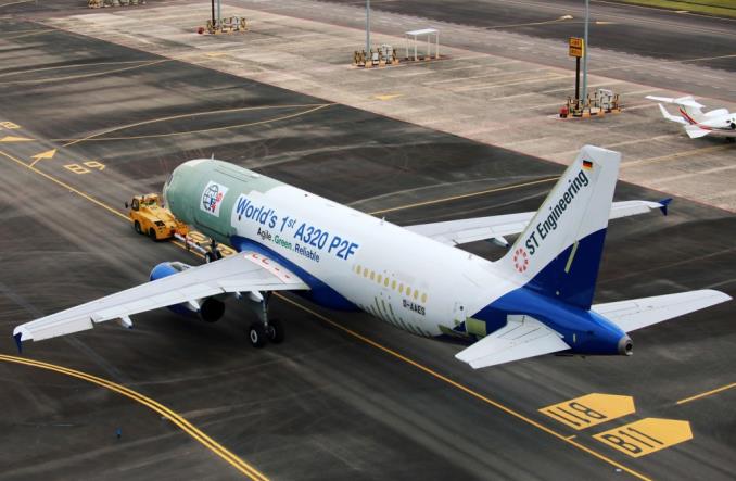 Pierwszy lot techniczny samolotu cargo A320P2F (zdjęcia)