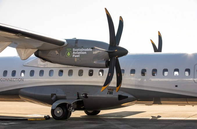 ATR: Pierwszy lot na 100 proc. zrównoważonym paliwie lotniczym (SAF)