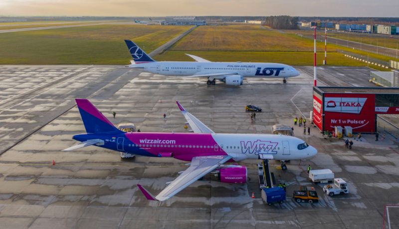 Wizz Air rośnie na rynku PLL LOT. Presja cenowa na horyzoncie