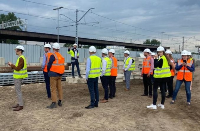 Rail Baltica: Delegacja CPK oglądała postępy prac w Rydze