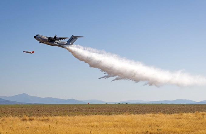 Airbus testuje zestaw gaśniczy w samolocie A400M