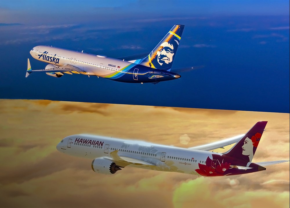 Alaska-Hawaiian wykorzystują opcje na pięć B787