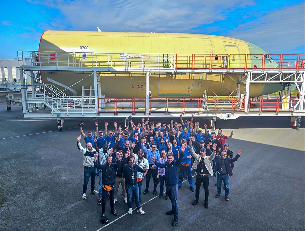 Airbus. Przednia sekcja kadłuba z kokpitem A350F gotowa