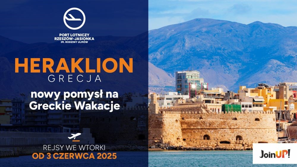 SkyUp Airlines połączą Rzeszów z greckim Heraklionem