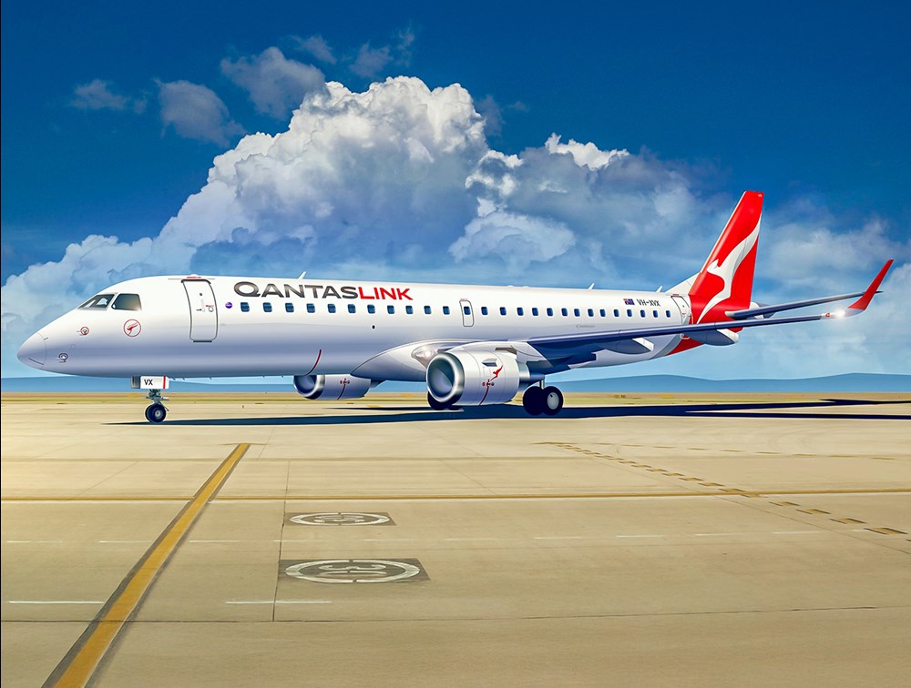 QantasLink wybrały embraery E190 do odnowienia floty