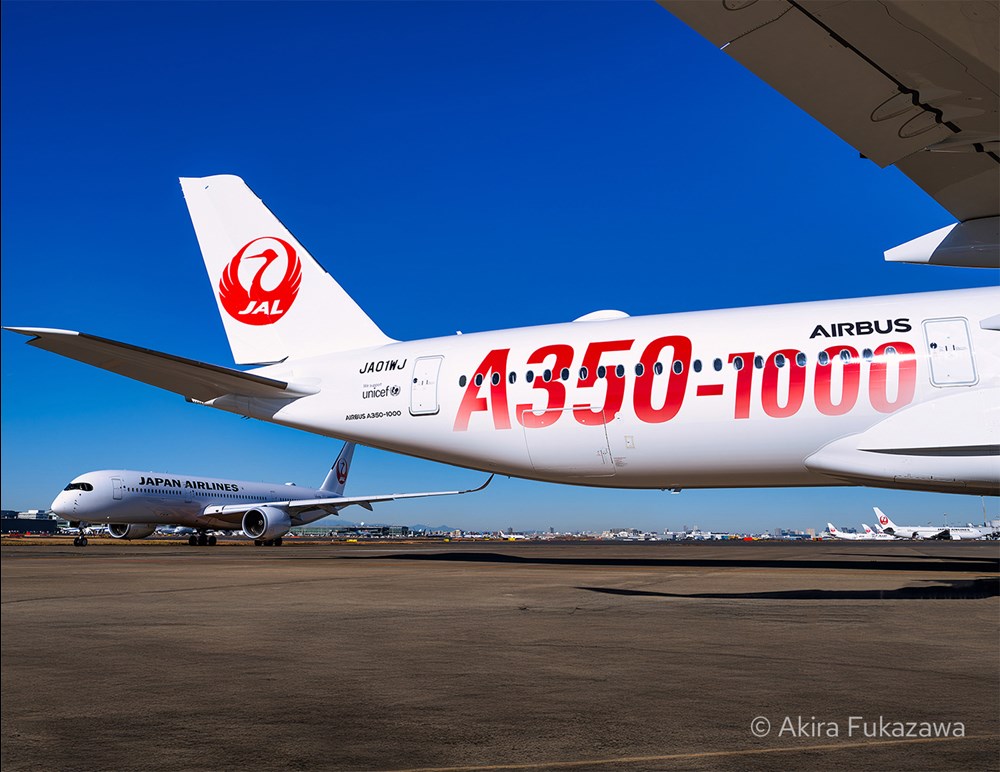 JAL odebrały 10. airbusa A350, który jest 25. A350 we flocie