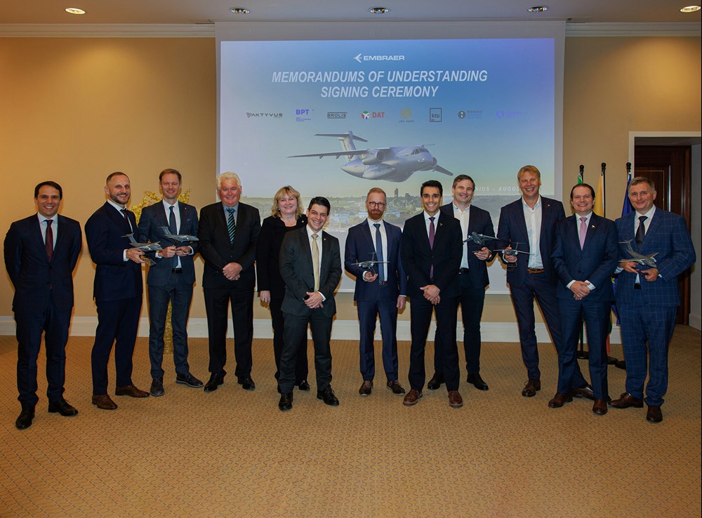 Embraer Defense Europe podpisał strategiczne porozumienia o współpracy z litewskimi partnerami