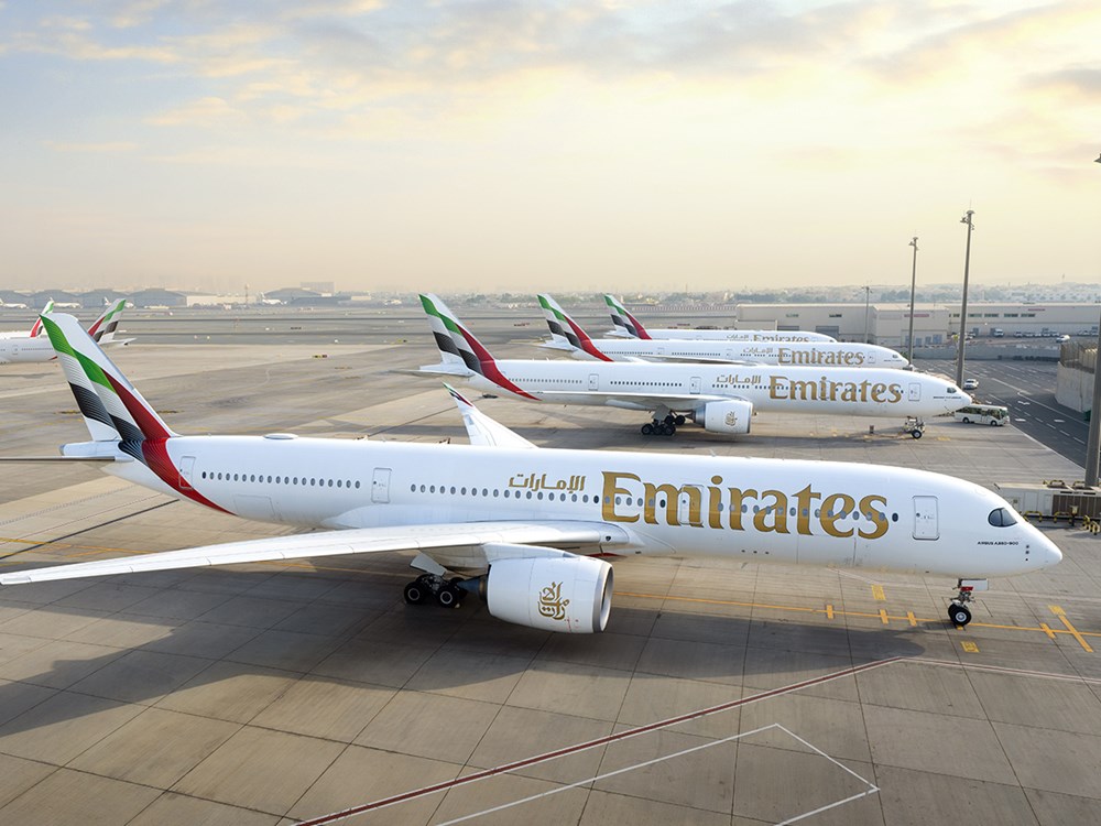 Emirates wdrożą A350 na trasę do Hangzhou