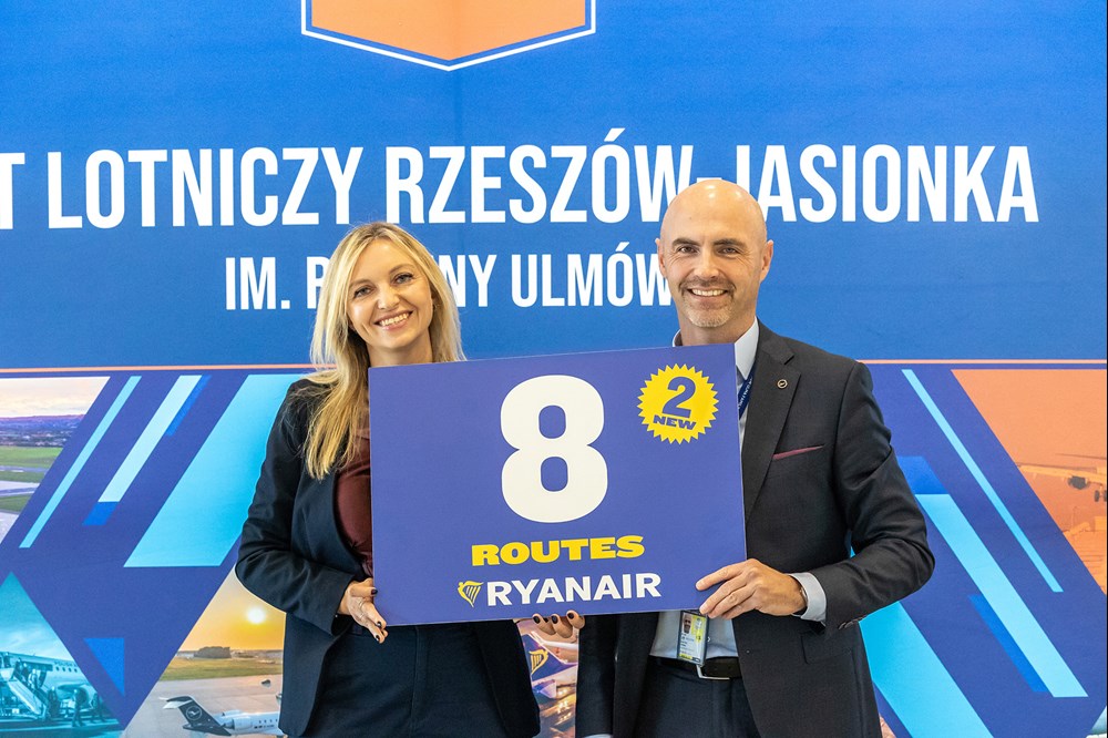 Rzeszów: Zimą osiem tras Ryanaira, w tym szkocka nowość